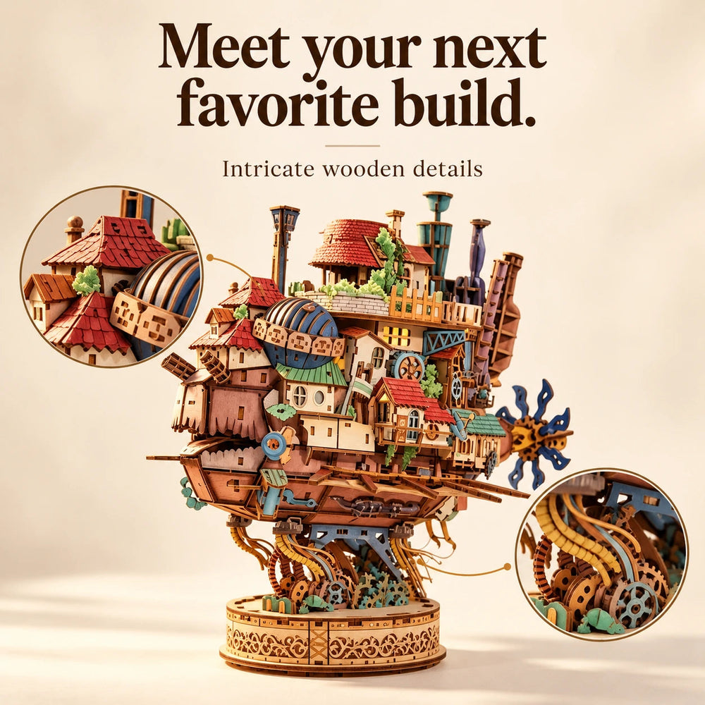 Wandering Castle Wooden Model Kit