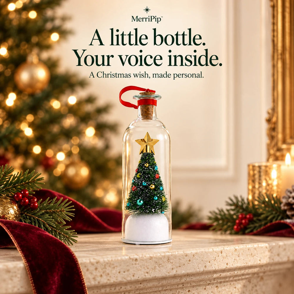 Recordable Christmas Tree Message Bottle