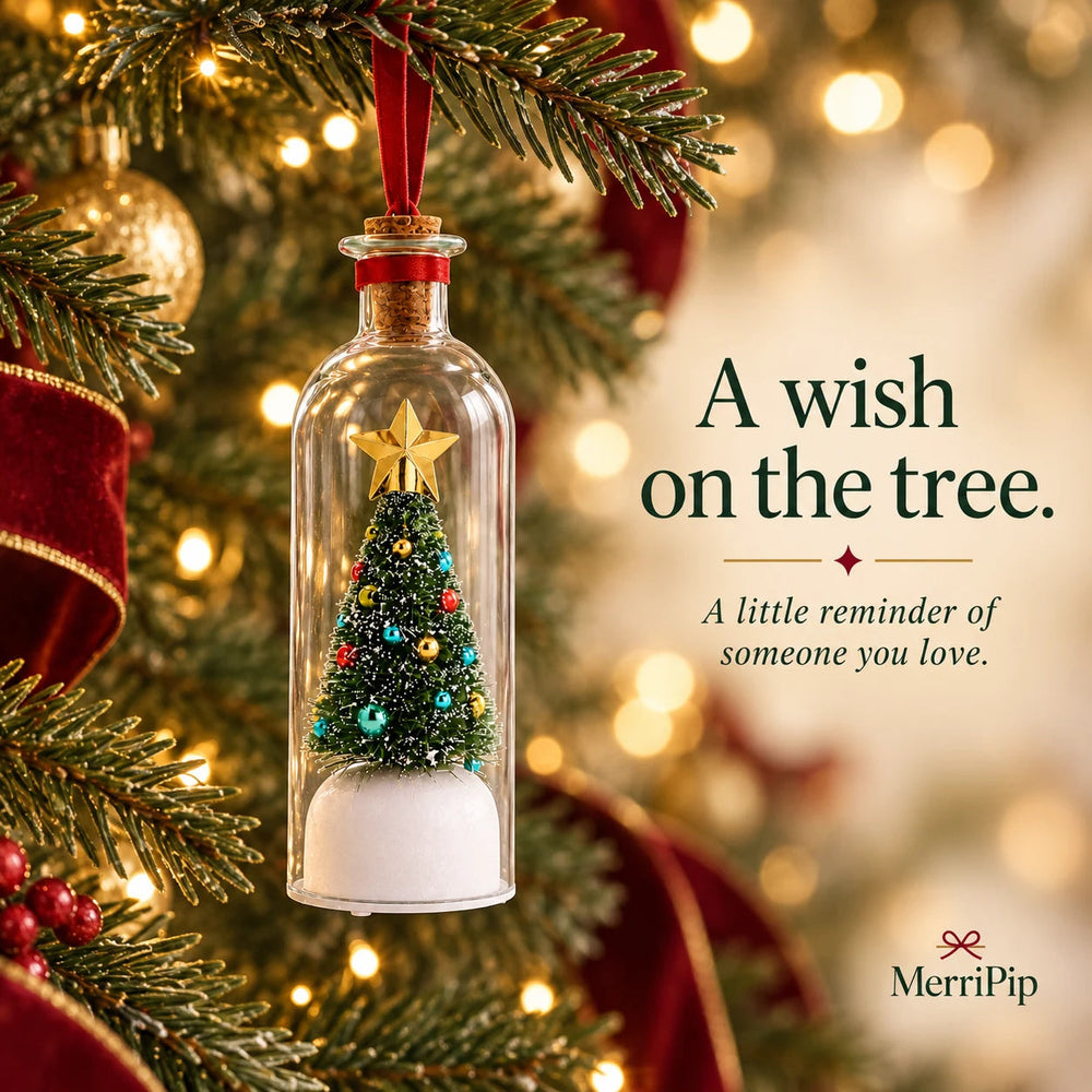 Recordable Christmas Tree Message Bottle